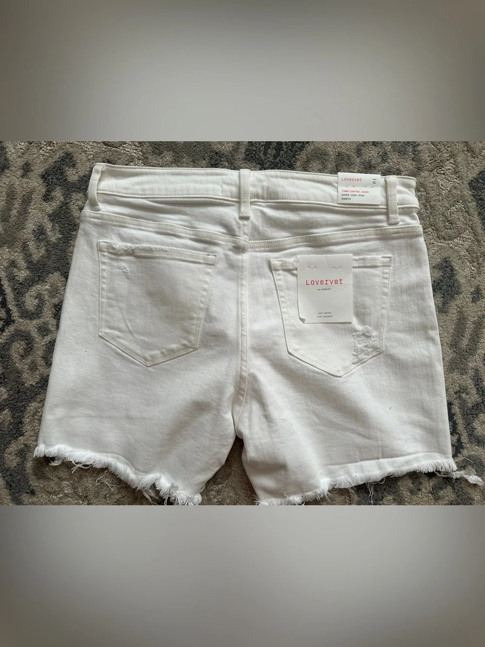 Love2Eve White Denim Jean Shorts